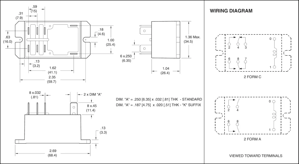 PR60 Series Air Conditional Relay CAD Drawing 1 PR60 Series Air Conditional Relay CAD Drawing