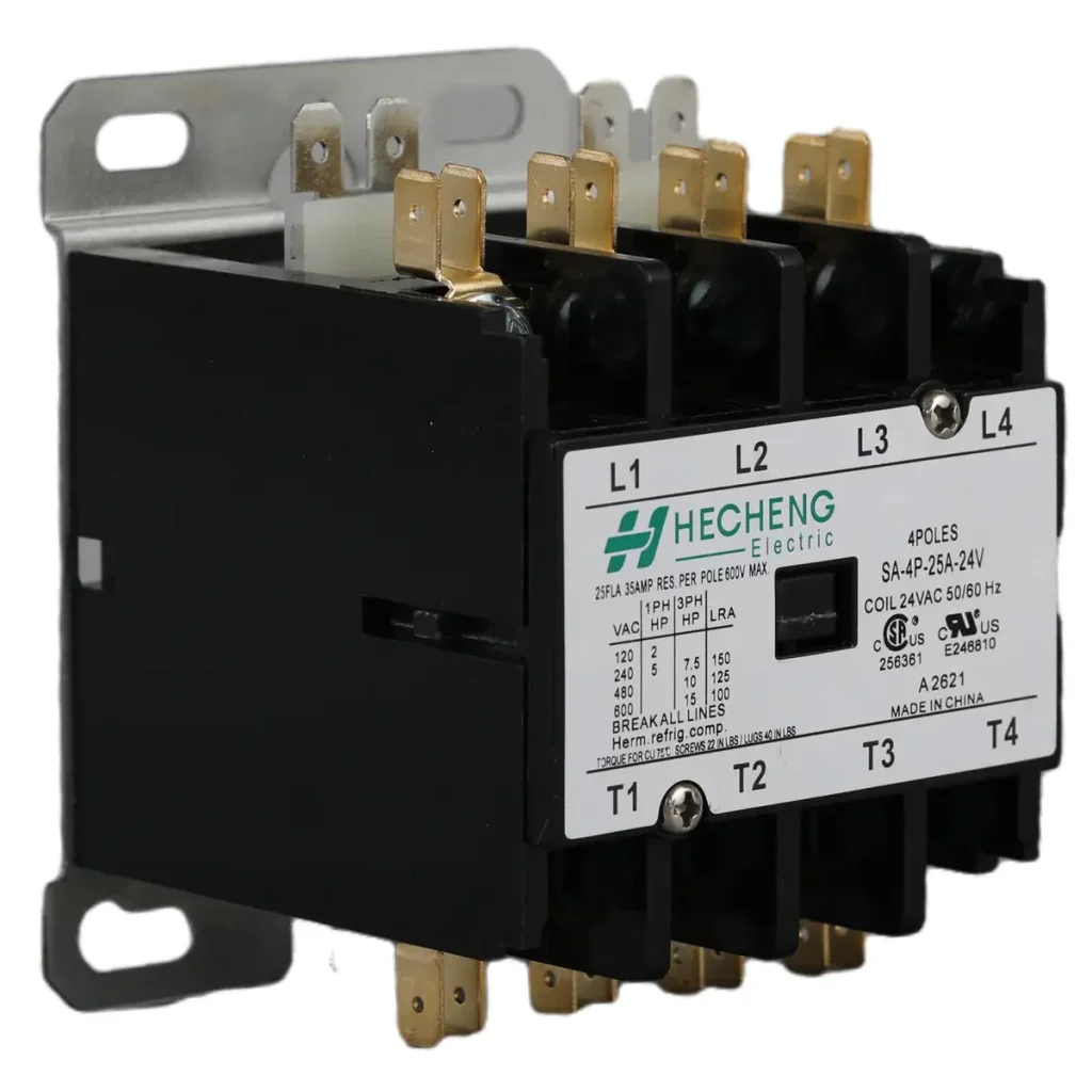SA 4P 24V 25A Definite Purpose Contactor 03 9 SA 4P 24V 25A Definite Purpose Contactor 03