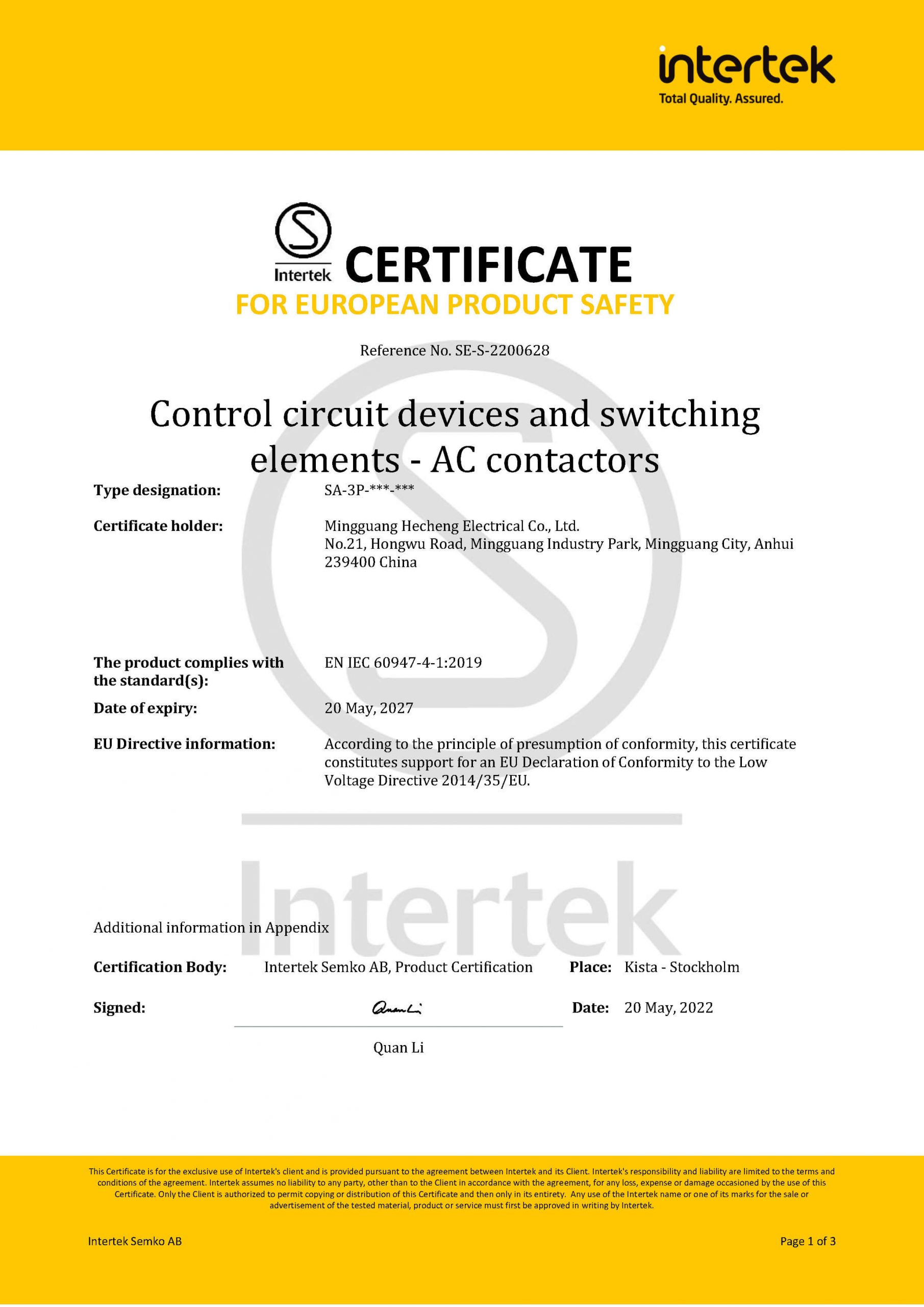 Semko Cert SE S 2200628 SA3p 5090A 1 scaled 1 23 Semko Cert SE S 2200628 SA3p 5090A 1 scaled 1