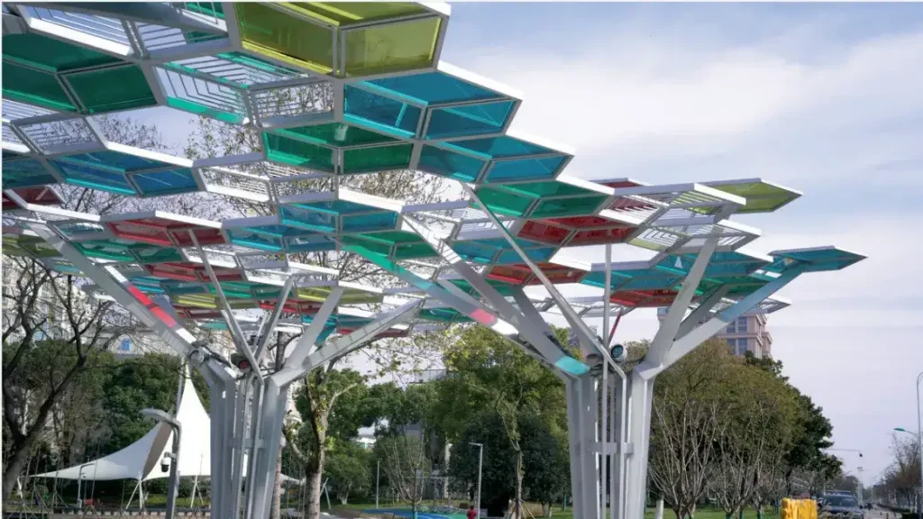 Qianxi Park Nanyuan East Road Zhangjiagang City photovoltaic trees 24 Qianxi Park Nanyuan East Road Zhangjiagang City photovoltaic trees